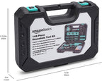 Amazon Basics 142-Piece Household Tool Kit with Storage Case – Turquoise – product detail