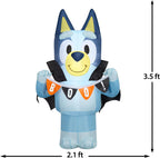 Gemmy 551320 3.5-Foot Vampire Bluey & Pumpkin Halloween Inflatable – multi – product detail