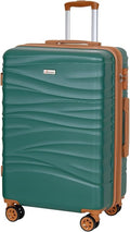 Romswi LGD-4317-RT-1 Suitcase – Medium, Emerald Green