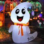 GOOSH 4-Foot Halloween Ghost Inflatable – White