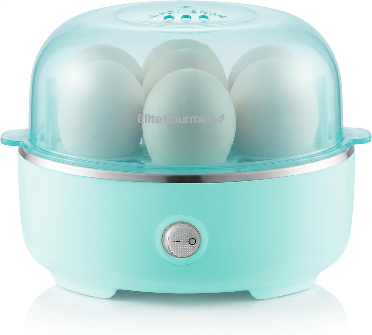 Elite Gourmet EGC115M Seven-Egg Cooker, Retro Mint