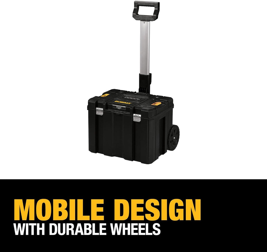 DEWALT DWST17820 TSTAK Rolling Tool Box – Black – product detail
