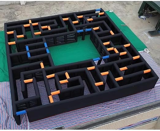 Generic 25071306 Inflatable Laser Tag Arena Maze – 33x33x6.6ft /10x10x2m, Black