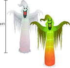 Hourleey 9-Foot Halloween Ghost Inflatable – White – product detail