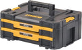 DEWALT DWST17804 TSTAK Double-Drawer Tool Organizer – 17.3 x 12.3 x 6.9 inches (Pack of 1), Black