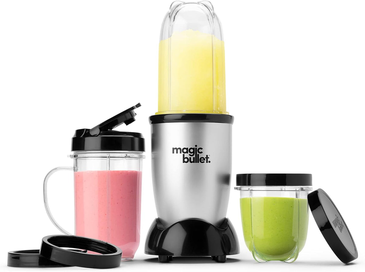 Magic Bullet MBR-1101 Personal Blender Set, Silver