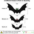 HaWeier 18-Piece Hanging Halloween Bat Set – Black – product detail