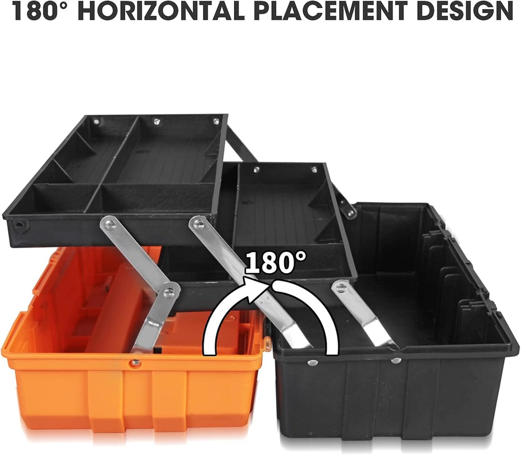 Torin ATRJH-3430T Three-Tier Tool Box – 16.5 inches, Orange – 16.5 inches / Orange – product detail