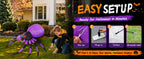 GOOSH 69087 5-Foot Halloween Spider Inflatable – 5 FT Purple – product detail