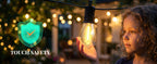 VGUXG Solar Patio String Lights, 50 ft, 15 Sockets
