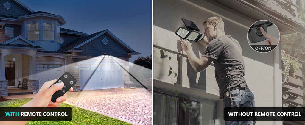 Tuffenough Solar Motion Lights, Black, 2-Pack