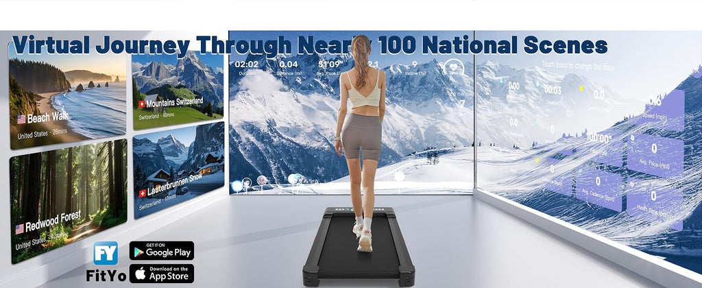 TRAILVIBER X01 Under-Desk Walking Treadmill – Black – product detail