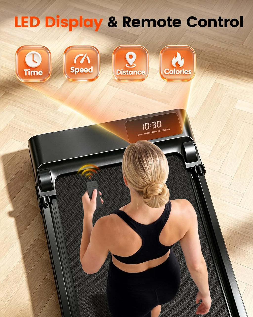 ICYLOOT Walking Treadmill – Black – ‎Black – product detail