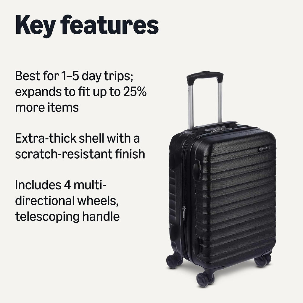Amazon Basics Expandable Hardside Luggage, Multiple Sizes and Sets