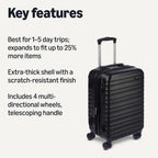 Amazon Basics Expandable Hardside Luggage, Multiple Sizes and Sets
