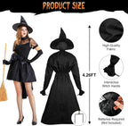 Zesua ZS113 5-Piece Lighted Halloween Witch Circle Set – 4.3 Ft Multicolor Light – product detail
