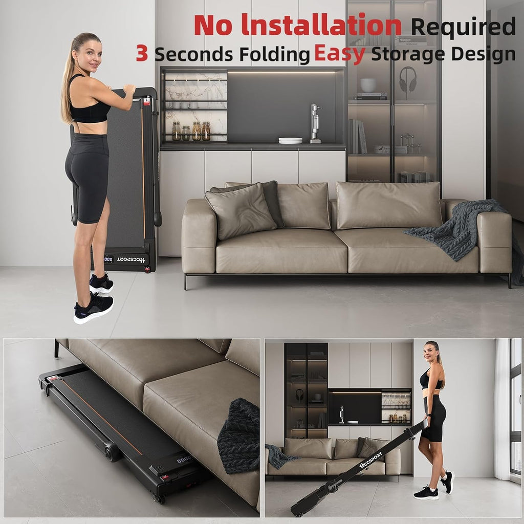 Hccsport SOUTIEN-1 Under-Desk Walking Treadmill – Remote Control&Removable Tray – product detail