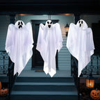 JOYIN 10543 3-Pack 27.5-Inch Hanging Halloween Ghost Decorations – white – product detail