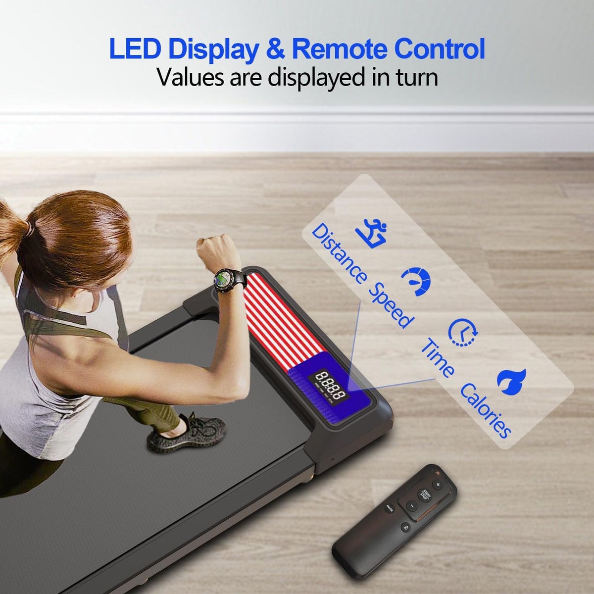 Upreign UP-LB01 Under-Desk Walking Treadmill – Black-Flag – product detail