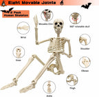 Znorso P0033A 2-Pack Posable Halloween Human Skeletons – 36 IN, White – 36 IN / White – product detail
