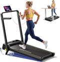 YPOO M4138L Walking Treadmill – Dark Black
