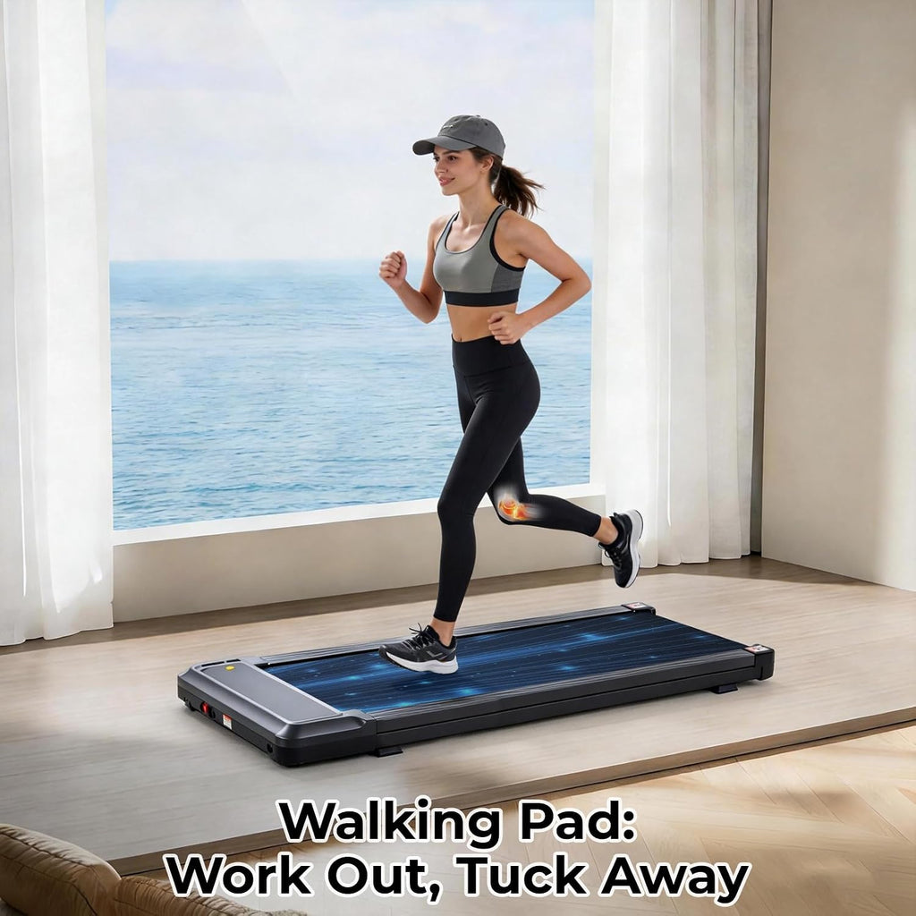 KMFurnila PBJ-P01-V2 Under-Desk Walking Treadmill – Dark Black – product detail