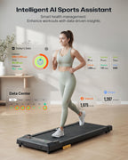 UREVO URTM025 Under-Desk Walking Treadmill – Black – product detail