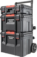 CRAFTSMAN CMST60420 VERSASTACK XL Rolling Storage Tower with Adapter – Black, Red