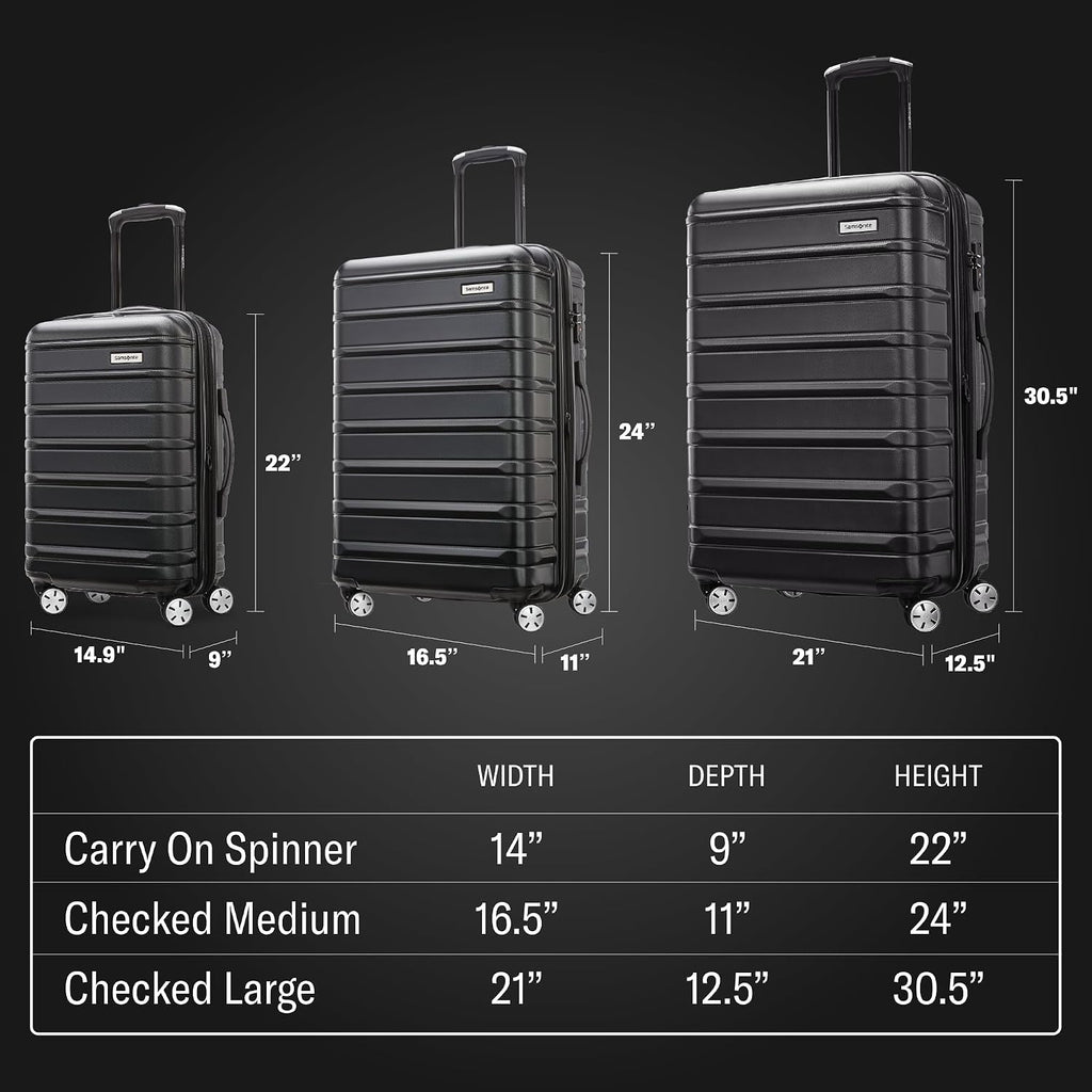 Samsonite 138453-2982 Hardside Suitcase – Checked-Medium Spinner, Purple – Purple / Checked-Medium Spinner – product detail