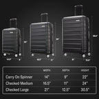 Samsonite 138453-2982 Hardside Suitcase – Checked-Medium Spinner, Purple – Purple / Checked-Medium Spinner – product detail