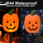 BRIGHTDECK 32137 Solar Halloween Pumpkin Stake Lights – 10-Pack – Long Pumpkin / 10-Pack – product detail