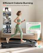 UREVO Spacewalk 3S Under-Desk Walking Treadmill – Black-orange – product detail