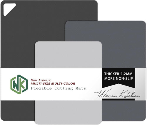 WK Flexible Cutting Mats, Mixed Grey, 3 Sizes