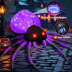 GOOSH 69087 5-Foot Halloween Spider Inflatable – 5 FT Purple – product detail