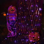 Joomer 2-Pack 240-LED Halloween Solar String Lights – 2*120LED, Orange+Purple – Orange+Purple / 2*120LED – product detail