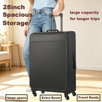 LeapVerse 28INCH-BLACK Suitcase – 28INCH, Black – product detail