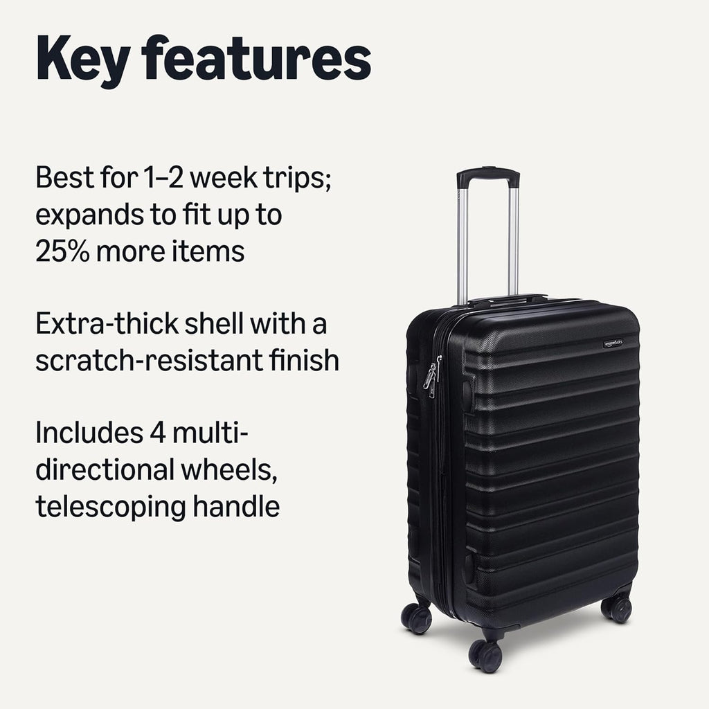 Amazon Basics Expandable Hardside Luggage, Multiple Sizes and Sets