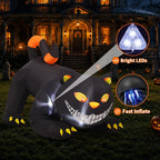 GOOSH 6-Foot Halloween Animated Black Cat Inflatable – Black – product detail