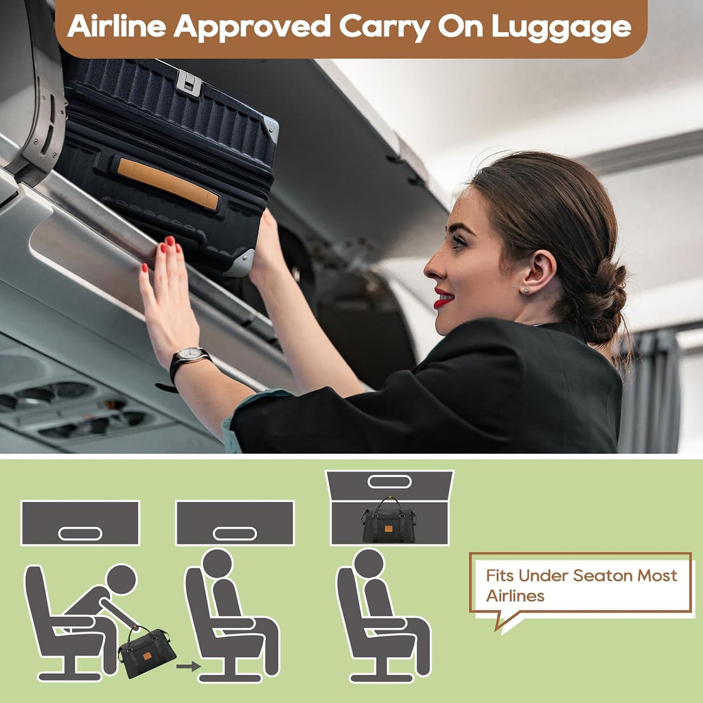 Joyway TR014 Luggage Set – Carry-On 20-Inch Handbag, Black – Black / Carry-On 20-Inch Handbag – product detail