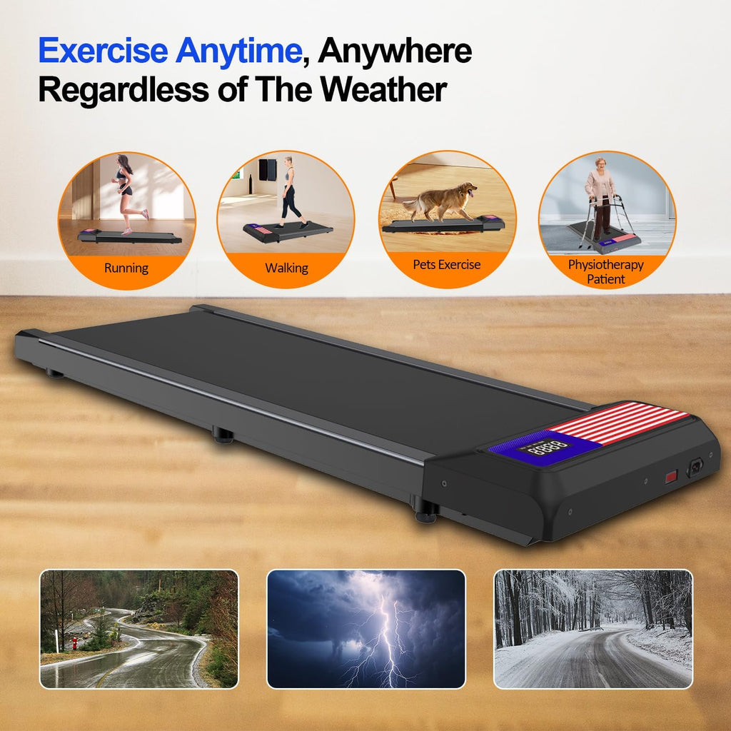 Upreign UP-LB01 Under-Desk Walking Treadmill – Black-Flag – product detail