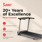 Sunny Health & Fitness SF-T723030 Walking Treadmill – Gray – product detail