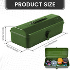 NEMTMCUA 15-Inch Metal Tool Box – green – product detail