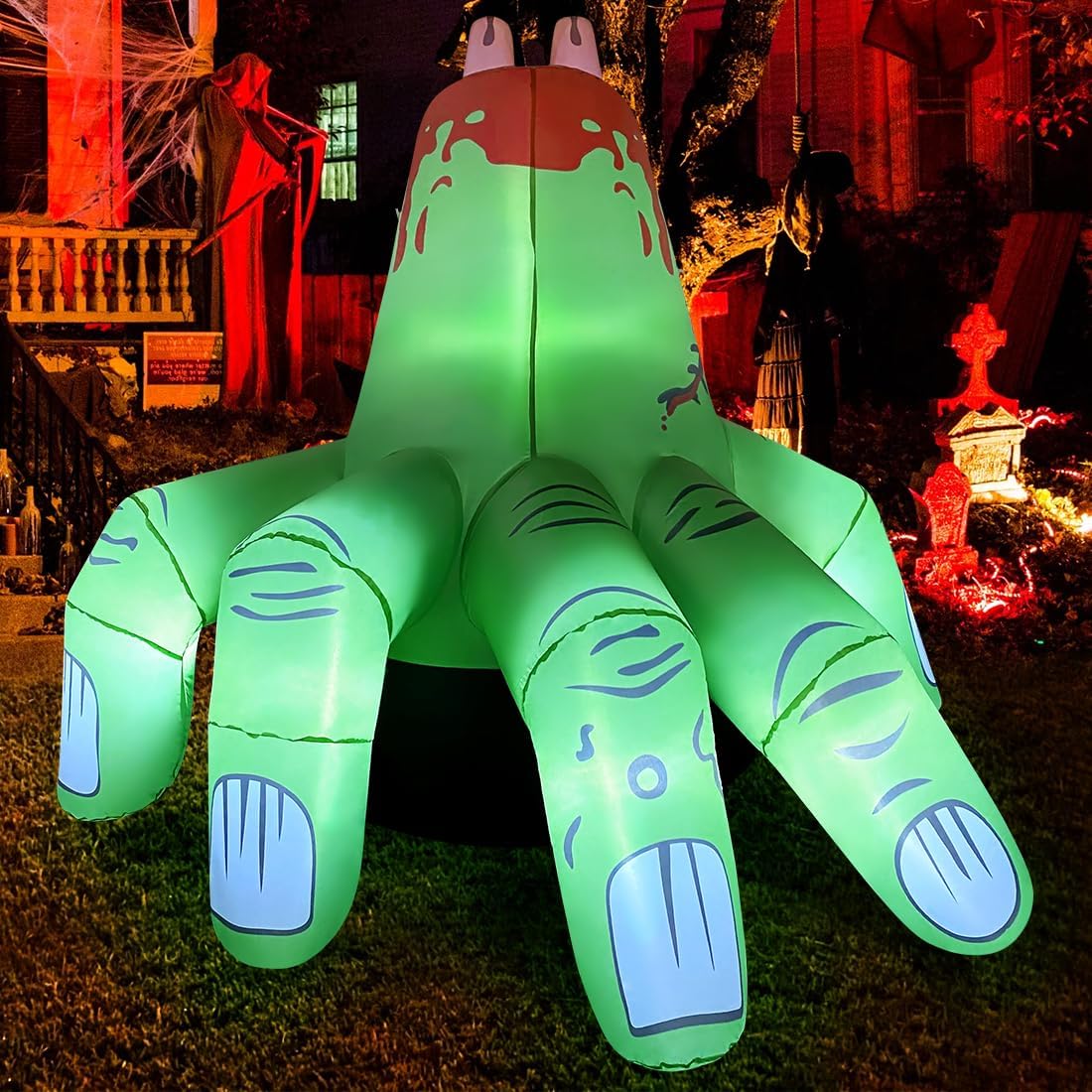COMIN Halloween Hand Inflatable with LEDs