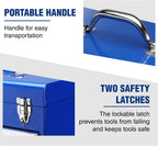 WORKPRO RM 18-Inch 2-Drawer Metal Tool Box – 18 Inch, Blue – Blue / 18 Inch – product detail