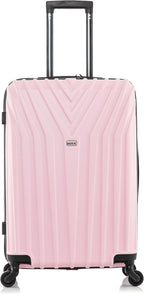 InUSA IUVAS00M-PNK Hardside Suitcase – 24 Inch, Pink – Pink / 24 Inch – product detail