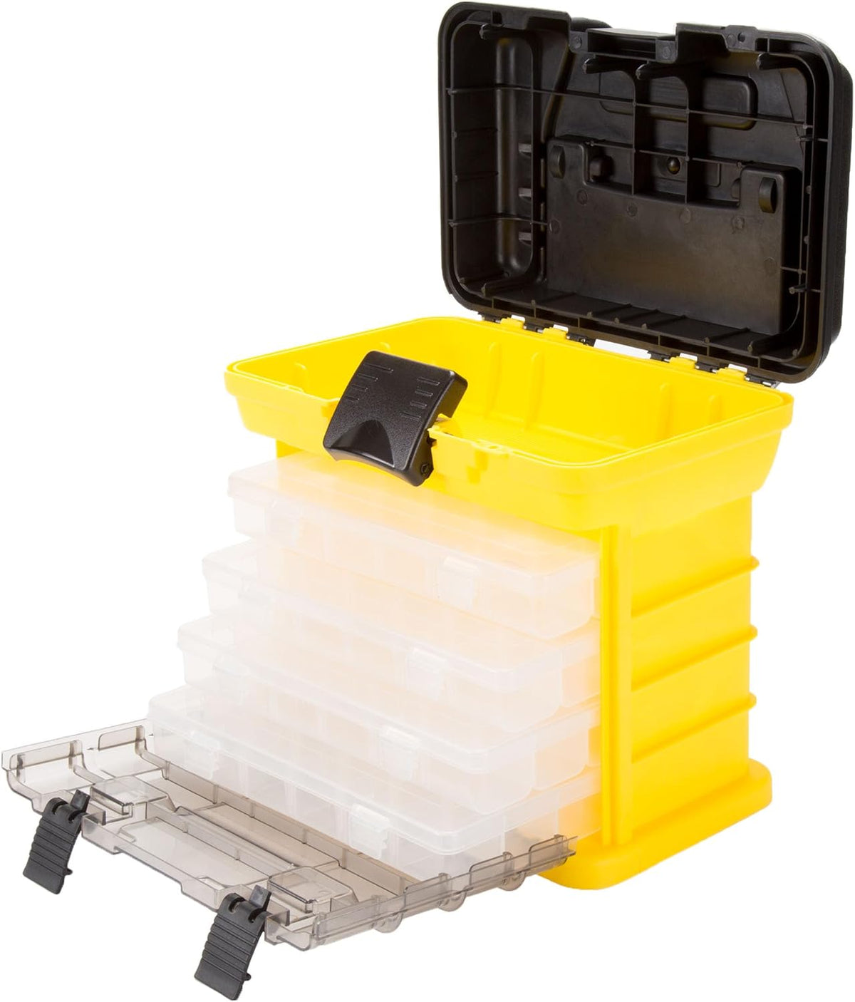 Stalwart Portable Parts Organizer with Four Removable Boxes