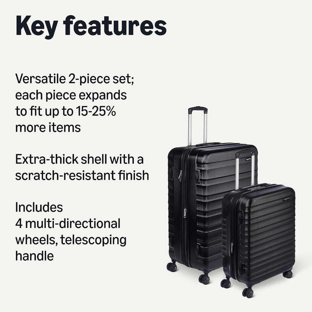 Amazon Basics Expandable Hardside Luggage, Multiple Sizes and Sets