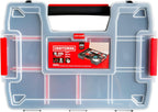 CRAFTSMAN CMST60964M 3-Pack 10-Compartment Parts Organizers – 3 Pack (11.5" L x 2.5" W x 8.5" H), black/red – 3 Pack (11.5" L x 2.5" W x 8.5" H) / black/red – product detail