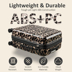 VIVIcity HW-BaoWen-20in Carry-On Suitcase – S (20 In Carry-on), Leopard Print – Leopard Print / S (20 In Carry-on) – product detail