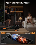 CURSOR FITNESS Under-Desk Walking Treadmill – Carbon Black – product detail